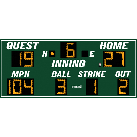 Electro-Mech LX137 Baseball Scoreboards With BSO Digits