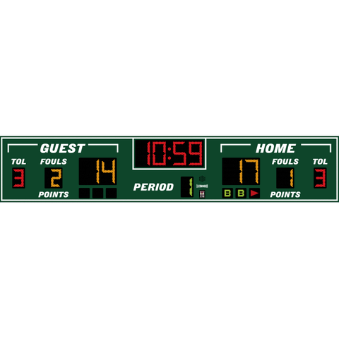 Electro-Mech LX2545 Basketball/Volleyball/Wrestling Scoreboard With TOL