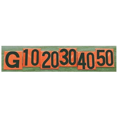 First Team Football Side Line Markers - Black on Orange FT6000SLM