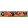 Image of First Team Football Side Line Markers - Black on Orange FT6000SLM
