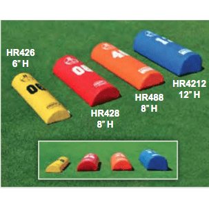 Fisher 42"L x 12"W x 6"H Half Round Stand Up Football Dummy HR426