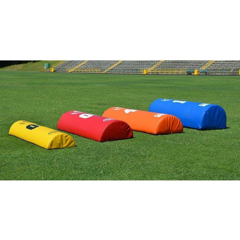 Fisher 42"L x 12"W x 6"H Half Round Stand Up Football Dummy HR426