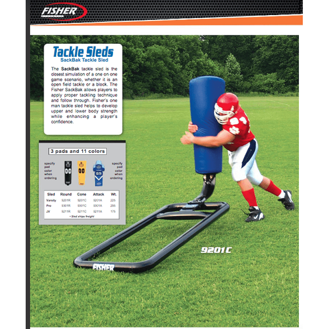 Fisher Athletic Varsity SackBack Football Tackle Sleds