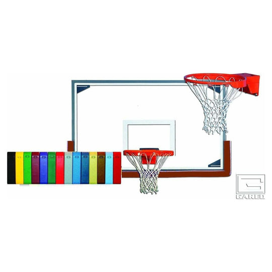 Gared 48" x 72" Scholastic Gymnasium Glass Backboard Package PKRG20PM