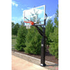 Image of Gared Pro Jam In Ground Adjustable Basketball Hoop with Glass Board GP10G72DM