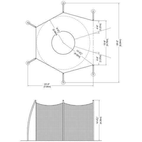 Gill Brutus High School Discus Cages