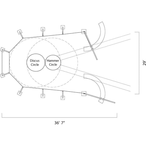 Gill NCAA Double Ring Hammer Cage 742115C