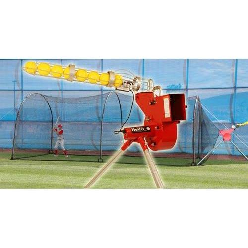 Heater Combo Pitching Machine w/ Xtender 24' Batting Cage HTRCMB899