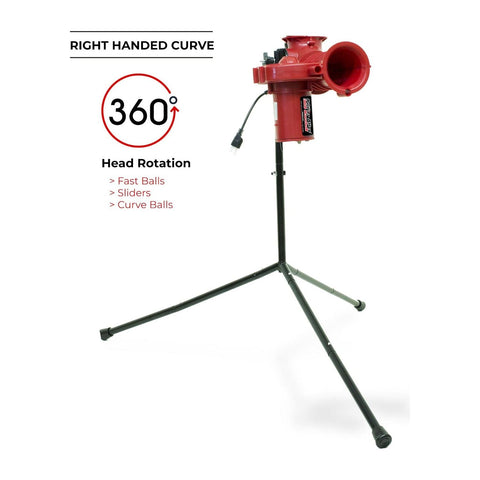 Heater Power Alley Lite 360 Baseball Machine w/ HomeRun 12' Batting Cage SP199