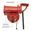 Image of Heater Power Alley Lite 360 Baseball Machine w/ HomeRun 12' Batting Cage SP199