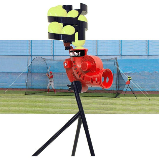 Heater Sandlot Pitching Machine w/ 18' Batting Cage TSBH199PRO