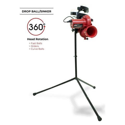 Heater Slider Lite 360 Baseball Machine w/ PowerAlley 22' Batting Cage SL359