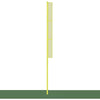 Image of Jaypro Baseball/Softball Foul Poles - Collegiate (30') - (Yellow) BBCFP-30