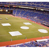 Image of Jaypro Baseball Tarp with Ground Stakes (26' Round - 6 oz. Polyethylene) (Home Plate) AFC-HP