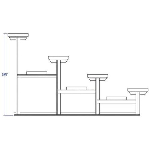 Jaypro Bleacher - 21' (4 Row - Single Foot Plank) - All Aluminum BLCH-421AL