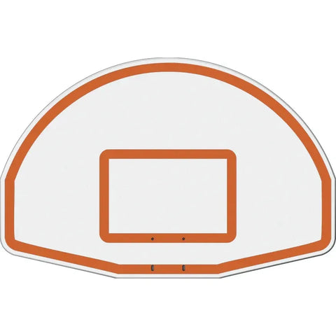 Jaypro Gooseneck Basketball System (4-1/2" Pole with 4' Offset) 56"W x 36"H Aluminum Fan Backboard