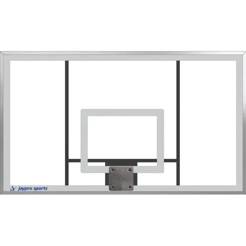 Jaypro Gooseneck Basketball System (4-1/2" Pole with 4' Offset) 72"W x 42"H Acrylic Backboard