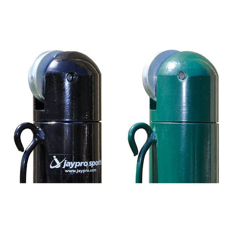 Jaypro Outdoor Tennis Posts (2-7/8 in. Post) Internal Winch (Round) TP278GR