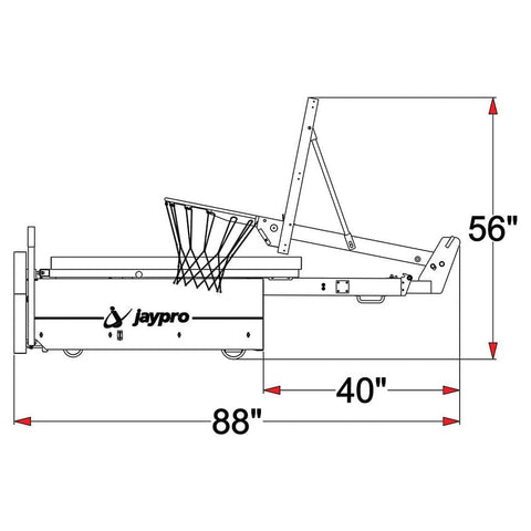 Jaypro Portable Basketball System (48" Board Extension)