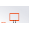 Image of Jaypro Rectangle Backboards (72"W x 42"H) (Outdoor)