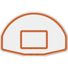 Image of Jaypro The Church Yard Basketball System (4" Sq. Pole with 40" "Play Safe" Area) 54" Aluminum Fan Backboard