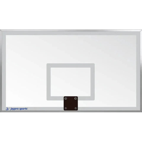 Jaypro Titan Basketball System (6"x 6" Pole with 4' Offset) 72" Glass Backboard (Surface Mount)