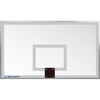 Image of Jaypro Titan Rectangular Replacement Backboard (Tempered Glass)