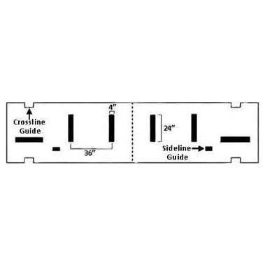 Newstripe 1/8" Deluxe Hash Mark Football Field Stencil 10003654