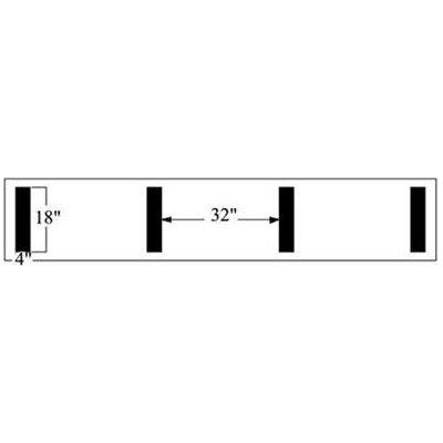 Newstripe 1/8" Hash Mark Football Field Stencil 10000223