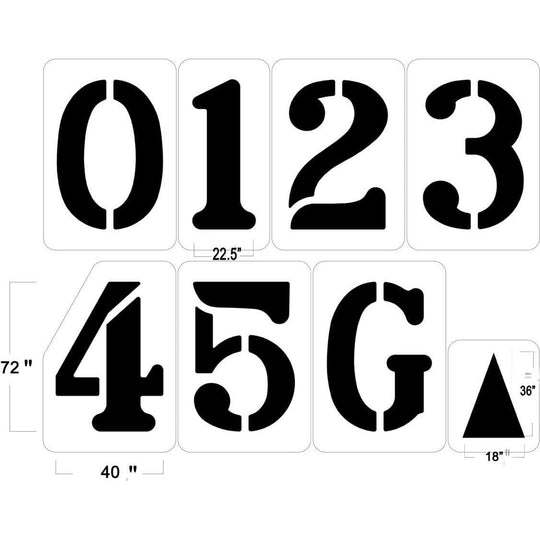 Newstripe Football Field Stencil Kit