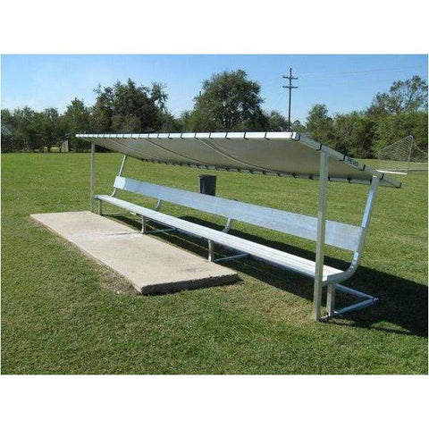 PEVO 21' Covered Bench with Backrest TBC-21PC