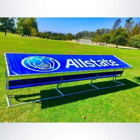 PEVO 21' Covered Bench with Backrest TBC-21PC