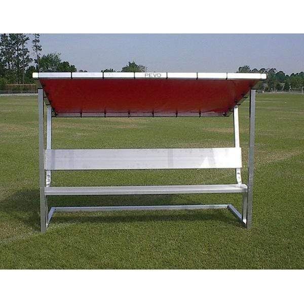 PEVO 7.5' Covered Bench with Backrest TBC-8 – Pro Sports Equip