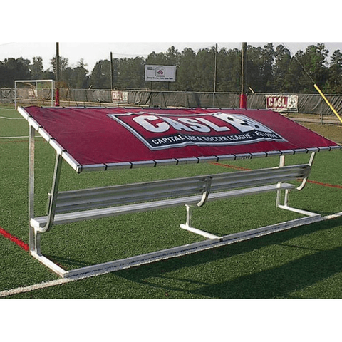 PEVO 7.5' Covered Bench with Backrest TBC-8PC
