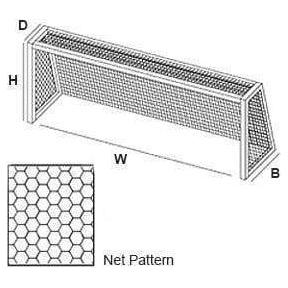 PEVO Hexagonal 4mm HTPP Soccer Nets