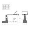 Image of Porter 1835 Competition Motorized Portable Basketball Hoop w/ 8' Boom 1835080M