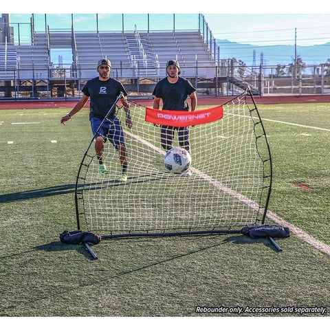 Powernet Rebounder Training Net And 6' x 4' Fast Pass Rebounder Trainer Soccer Bundle 1126
