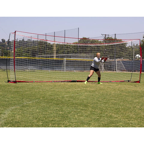 Powernet Soccer Goal Regulation Size 24x8 W/ Wheeled Carry Bag S007