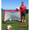 Image of Powernet Soccer Popup Net Portable Goal 4'x3' (PAIR) S004