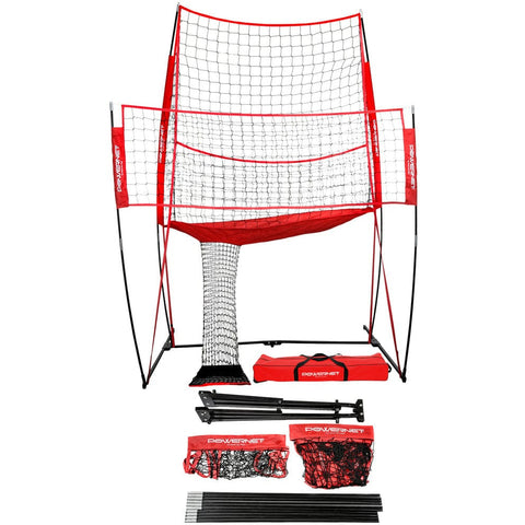 Powernet Volleyball Practice Net Station 8'x 11' V001