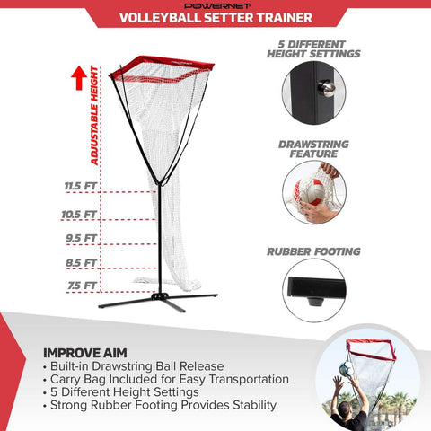 Powernet Volleyball Setter Trainer Net 1145