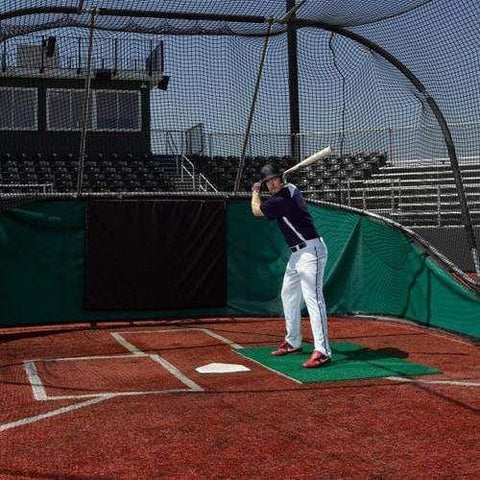 ProMounds Premium Stance Batting Mats Green Turf