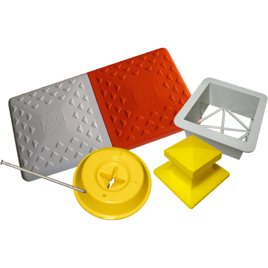 Soft Touch Single 15” Double First Base Premium Base Cover W/ In Ground Mounting System