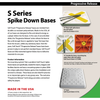 Image of Soft Touch Single 15” Spike Down Double First Base Cover W/ Tee, And Spikes S15DBL