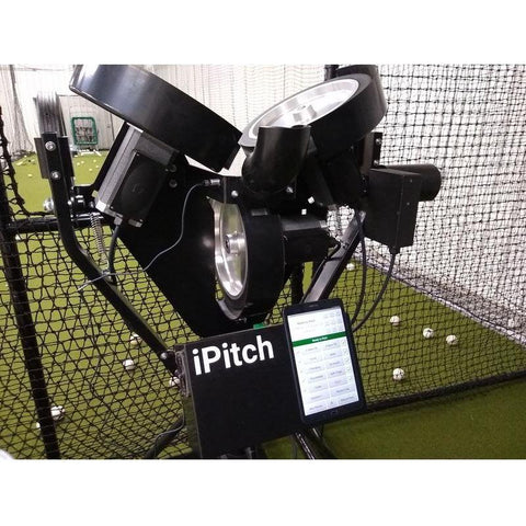 Spinball iPitch Smart Combination Baseball & BB-XL 3 Wheel Pitching Machine IPC3