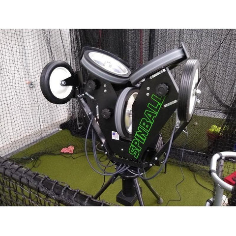 Spinball iPitch Smart Combination Baseball & BB-XL 3 Wheel Pitching Machine IPC3