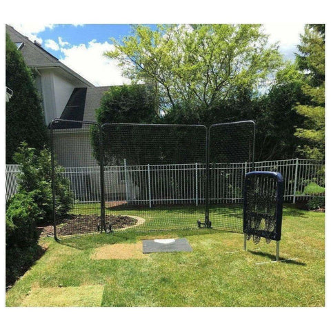Trigon 8’ x 16’ ProCage Tri-Fold Protective Screen w/ Wheels BTRIFLD