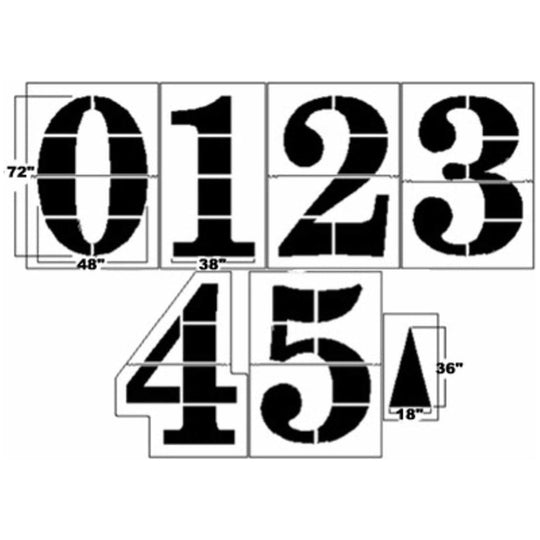 Trigon Sports 6’ Pro-Style Football Stencil Kit 1/16” FMKPRO