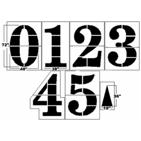 Trigon Sports 6’ Pro-Style Football Stencil Kit 1/16” FMKPRO