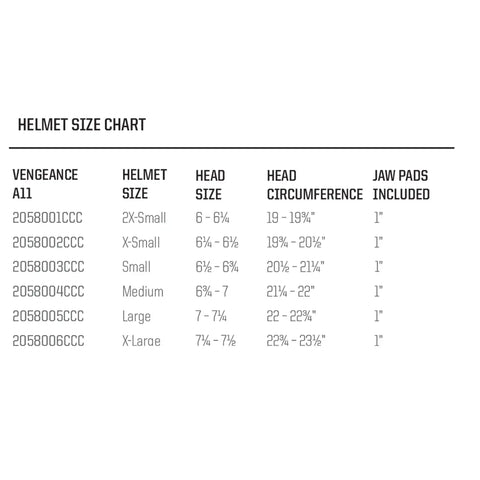 Schutt Youth Vengeance A11 2.0 Helmet